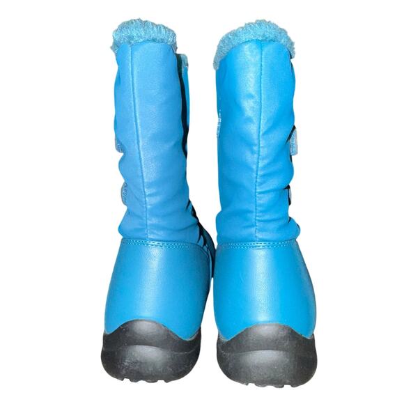 Totes Snow Boots Women's Size 6.5 W Bright Blue Faux Fur Lined Side Zip NWOB - Picture 4 of 8
